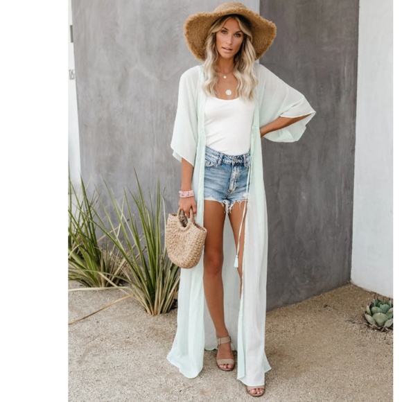 NATALIE Chiffon Kimono - Picture 3 of 8